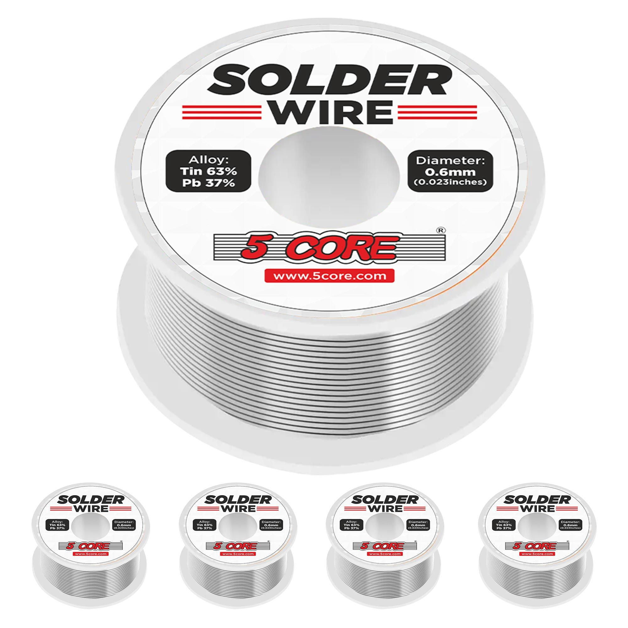 Solder Wire Rosin Core Flux Soldering 63/37 63% Tin (Sn)37% Lead (Pb) 50 gms Each - Solder Wire