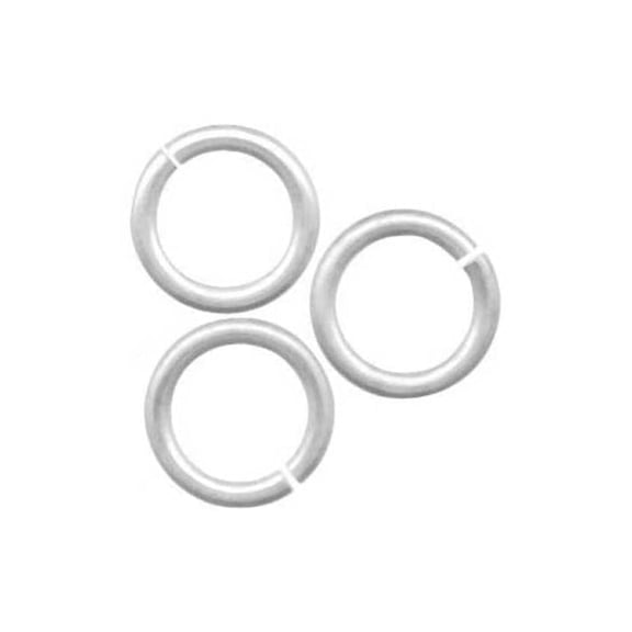 1/2" dia. Bright Silver Toned Jump Rings for all crafts, Solderable. APPROX. 30 per pack