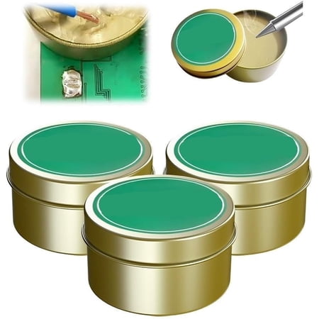 Soldering Flux Paste for Electronics, 100g No-Clean Rosin Flux for PCB Circuit Board, High-Activity Solder Flux for Precision Repair(3Pcs)