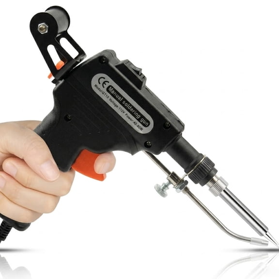 JAMCORAX Soldering Gun 110V,Hand-Held Welding Tool,Temp Control Internal Heat Soldering Iron Guns Soldering Gun Kit for Circuit Board,Home Diy,Electronic Repair