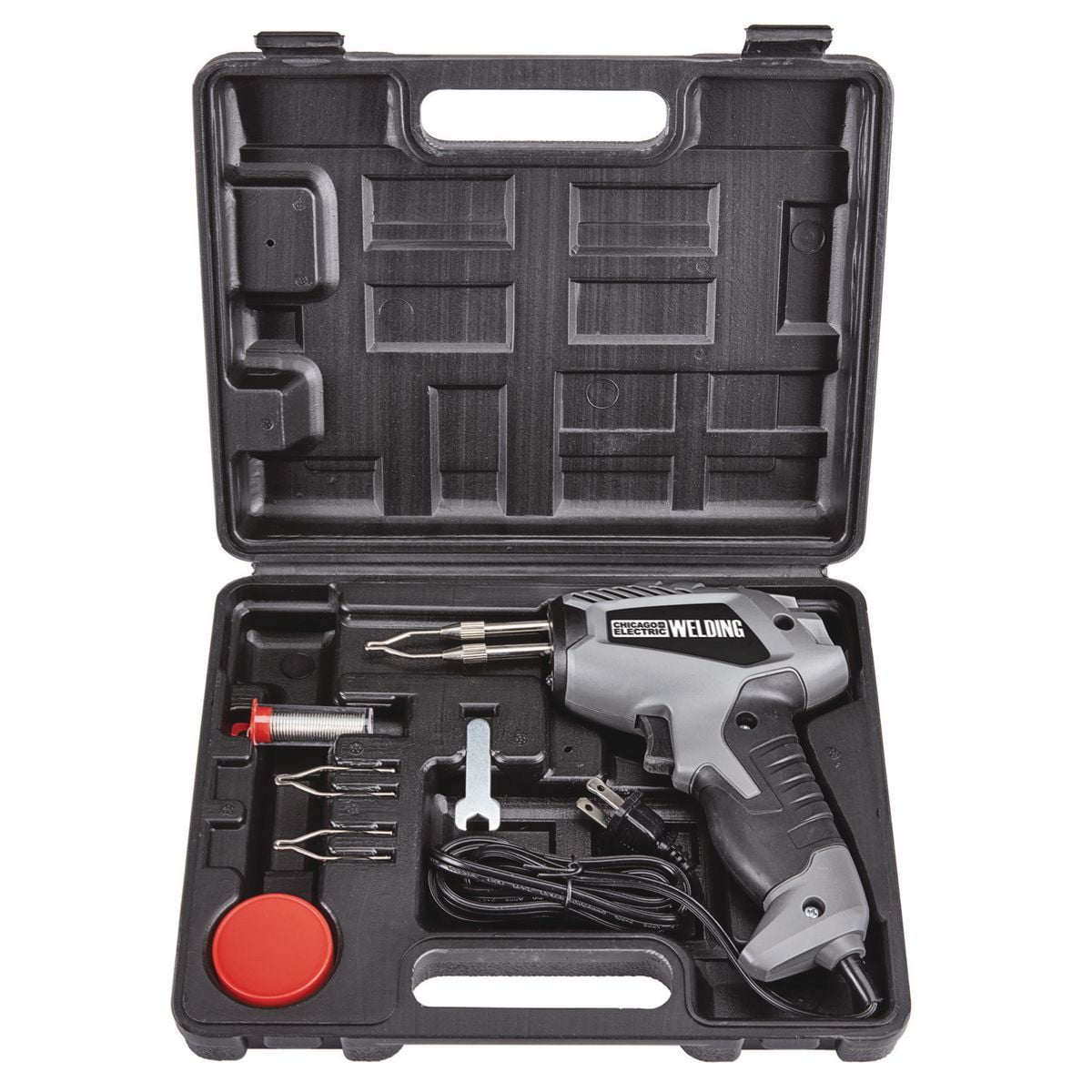 Soldering Gun Iron Kit 100 Watt with Convenient Case and Built-In Led Light
