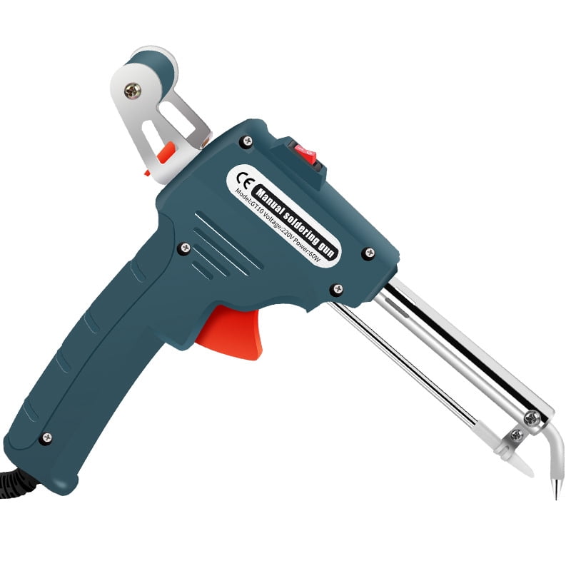 Soldering Gun Kit 60W Auto Solder Feed Hand-Held Soldering Iron Welding Gun Tool