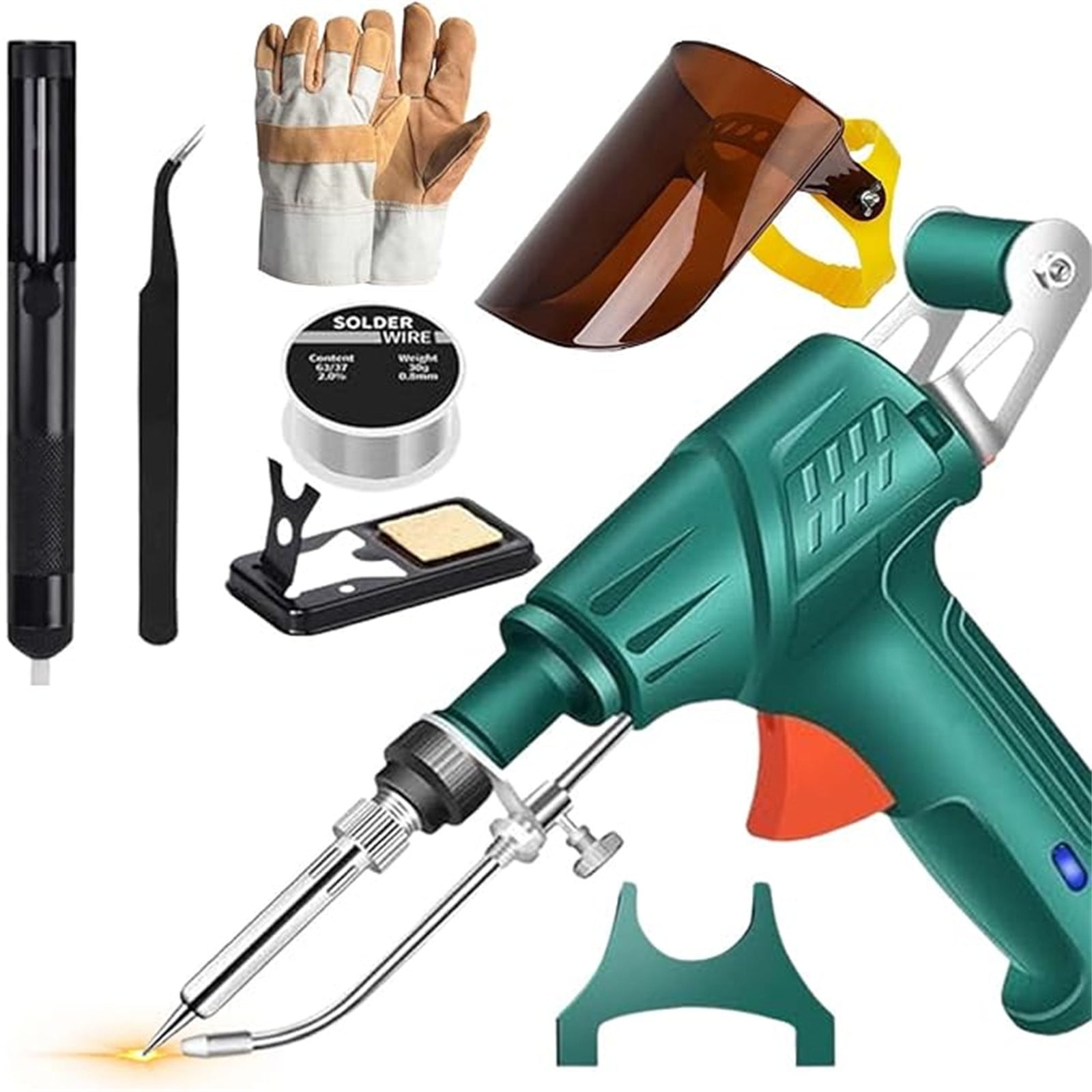 Soldering Gun Kit - Soldering Iron Kit with Adjustable Temp 180-520°C ...