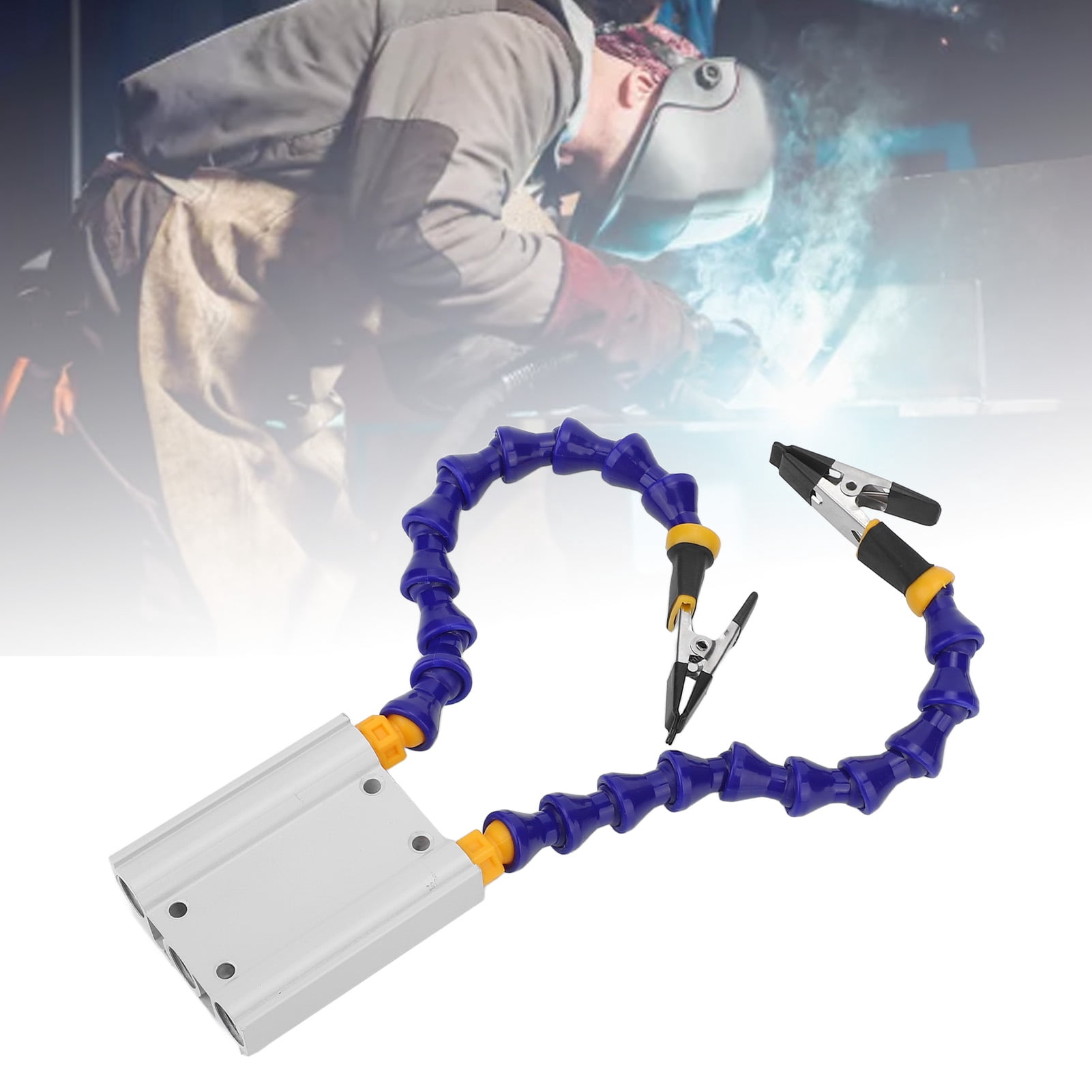 Soldering Helping Hands ABS Flexible Arm Aluminum Alloy Base Third Hand