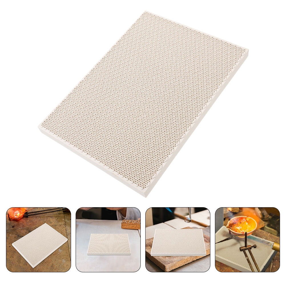 Ceramic Honeycomb Soldering Board - 135x95x13mm Heat-Resistant Panel For Jewelry Making, Melting Gold & Casting - Tools For Soldering & Crafting