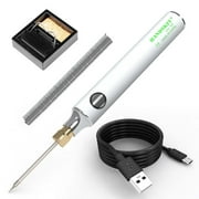 Soldering Iron Kit, Cordless Soldering Iron, 7 Seconds Fast Heating390 F-840 , Auto Sleep, 4 Precision Soldering TipsC210, 360  Swivel Stand, Soldering Iron for Precision Repair