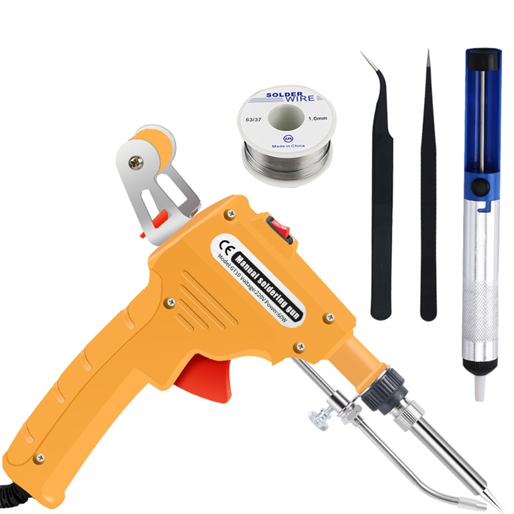 Soldering Iron Kit Internal Heating Professional Soldering Tool Auto Send Tin for Repair, Iron Paiting