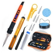 Soldering Iron Kit With Slot Heating,Element 500 Celsius Digital Temperature,Adjustable Soldering Iron Station ,Portable