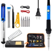 Soldering Iron Kit for Electronics Constant Temperature 110V 60W 200-450 C with Stand & Tweezer Tool Kit Set