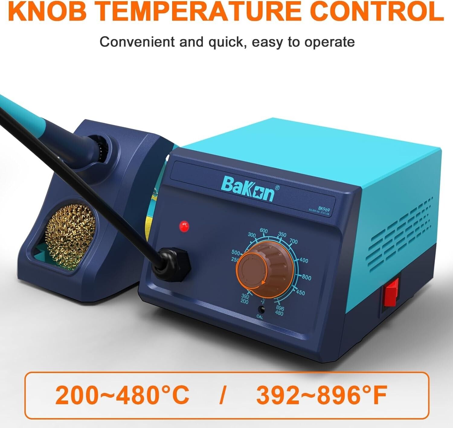 Soldering Iron Station Temperature Adjustable Rapid Heating Bracket Kit