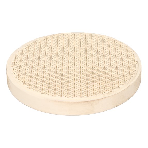 Soldering Mat, Soldering Block, Ceramics Round Shape Heat Insulation Ceramics Soldering Boar with Small Holes to Make This Soldering Board Lighter and can Quickly Dissipate the Heat of the Metal