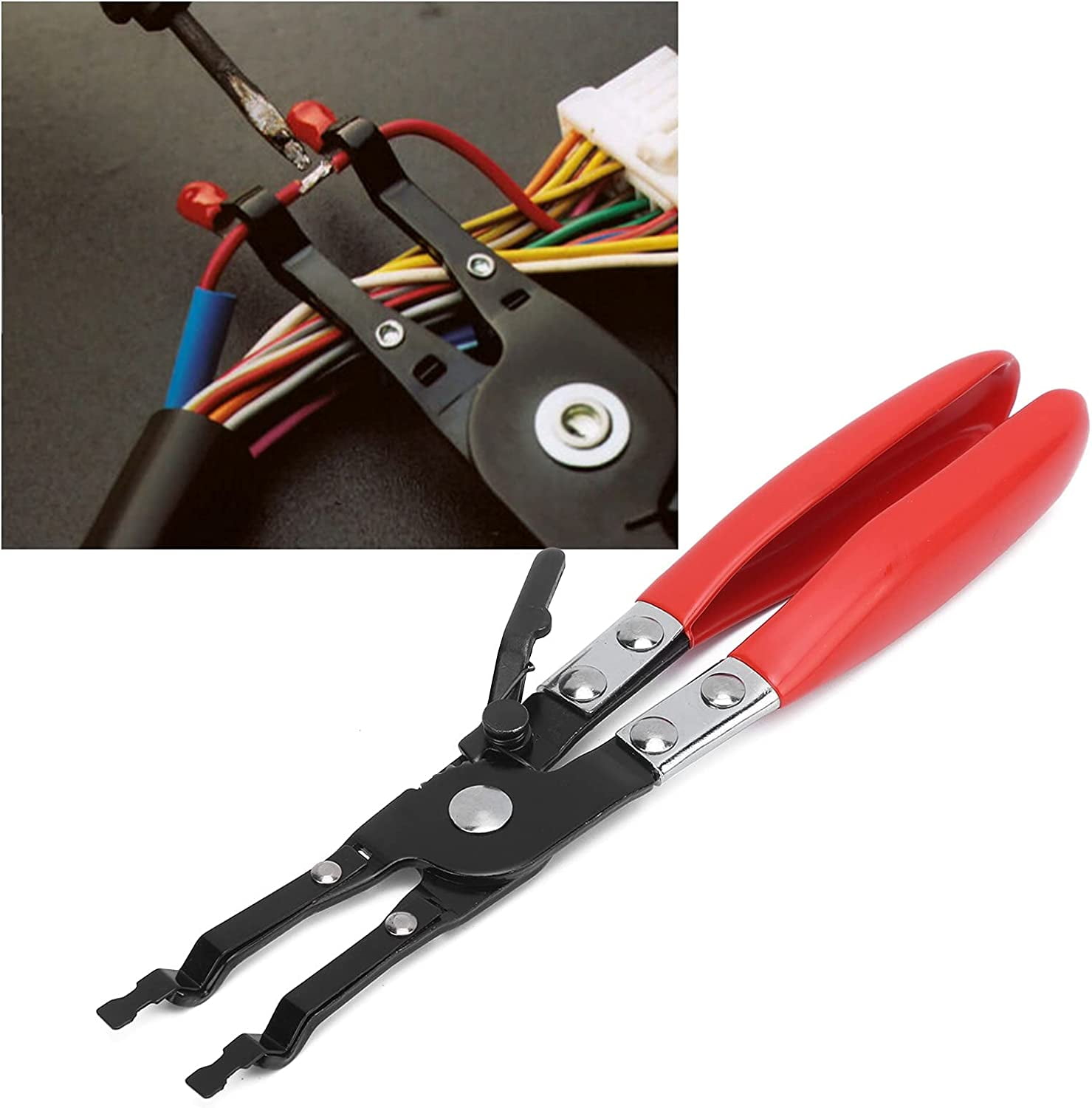 Car Soldering Plier Wire Welding Clamp – Adjustable Lock PVC Tip Tool For Auto Repair & Maintenance
