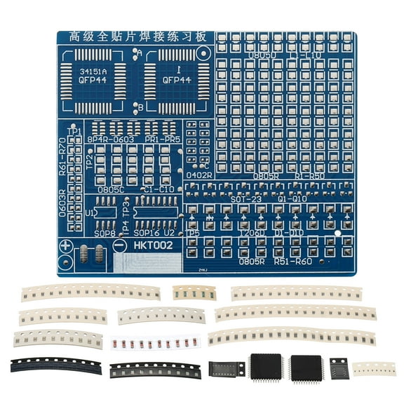 Soldering Practice Board, 1 Set Electronics Kit Prototype PCB Board DIY Welding Circuit SMT/SMD for Experiment, 5V