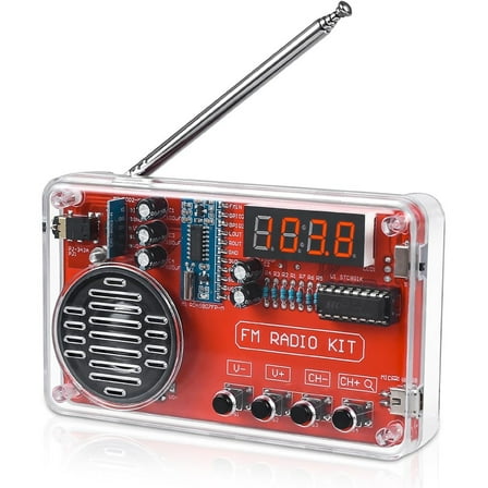 Soldering Project Fm Radio Kit With 50 To 108Mhz Frequency Range Support