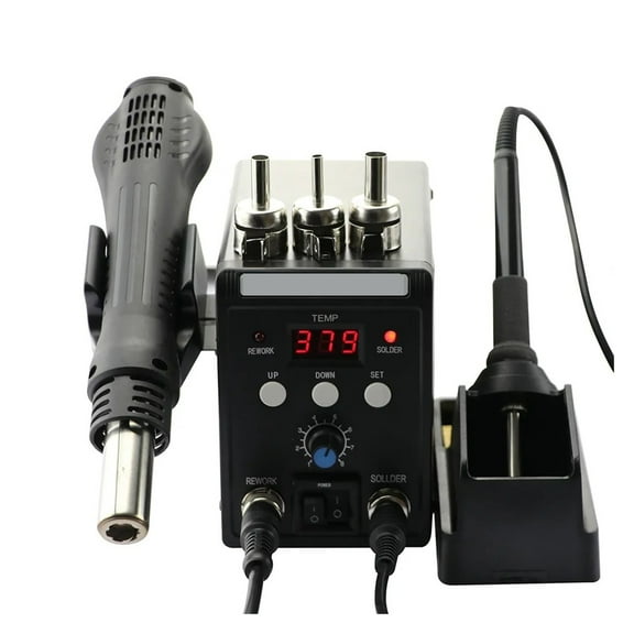 Soldering Station Digital Display Rework 2 In 1 Hot Air Gun Electric Solder Iron Welding Desoldering Repair Tools ,High Temperature Resistant