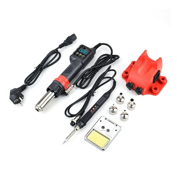 Soldering Station LCD Digital Display 2 In 1,Hot Air Gun Rework Welding Station,Welding Repair Tools