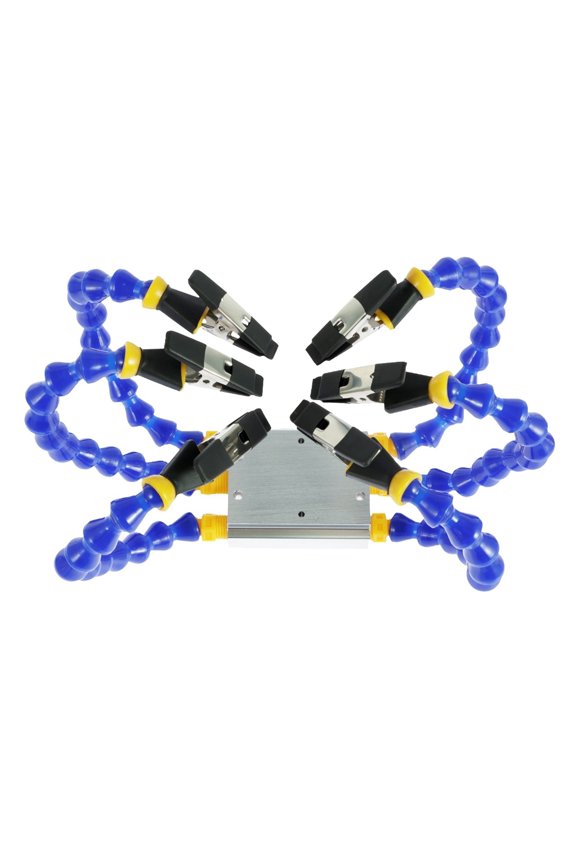 Soldering Tool Professional Helping Hand Soldering Station With 6 Flexible Arms Soldering Iron Holder Welding Repair