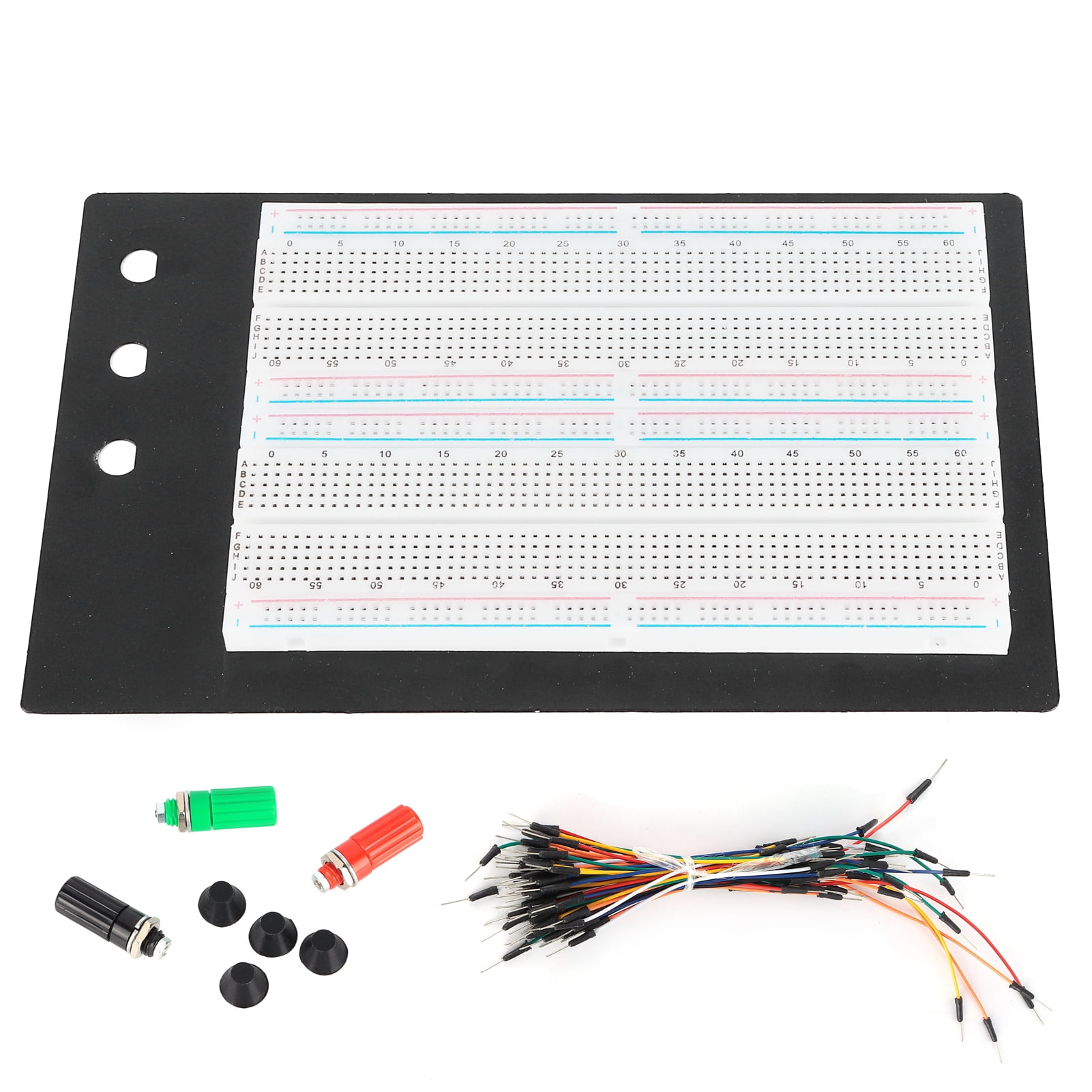 Solderless Breadboard 1660 Points with 65 Jumper Wires 3 Binding Posts
