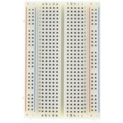 Solderless Breadboard, 400 Tie-Points, 2 Power Rails, 3.3 x 2.1 x 0.3 Inches