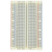 Solderless Breadboard, 400 Tie-Points, 2 Power Rails, 3.3 x 2.1 x 0.3 Inches