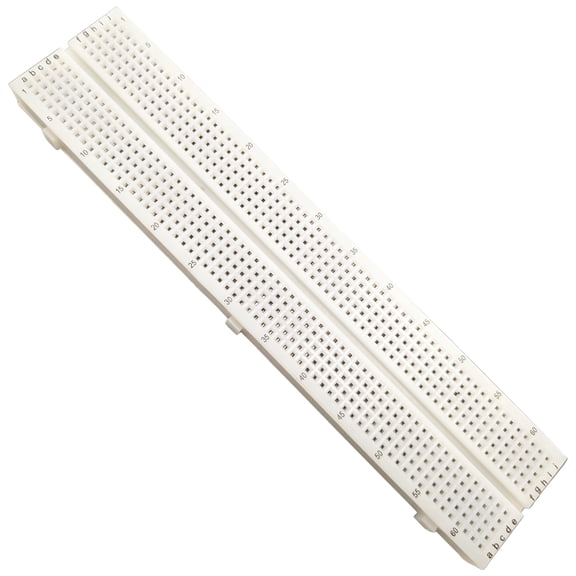 Solderless Breadboard, 630 Contact Points, 6.5" x 1.4" with Adhesive Backing, Includes Optional Metal Backplate (Model MBT)