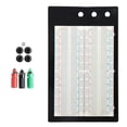 thumbnail image 1 of Solderless Breadboard Protoboard 1660 Positions Multifunctional Convenient Portable -204 with Banana Jacks, 1 of 7