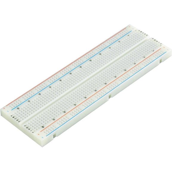 Solderless Plug-In Breadboard 830 Tie Points, 6.5" x 2.1" - ROHS Compliant