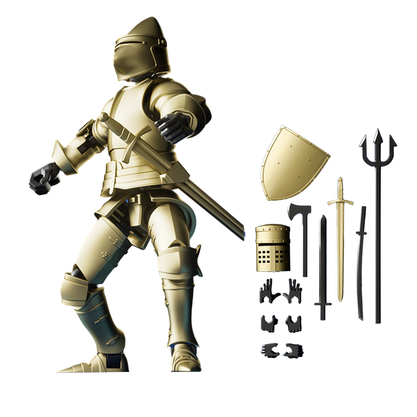 Soldier Action Figure 3d Printed Soldier Armor Knight Action Figure