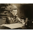 thumbnail image 1 of Soldier-Cartoonist Bill Mauldin Seated At Desk In Office In Il Messagero Building History (24 x 18), 1 of 2