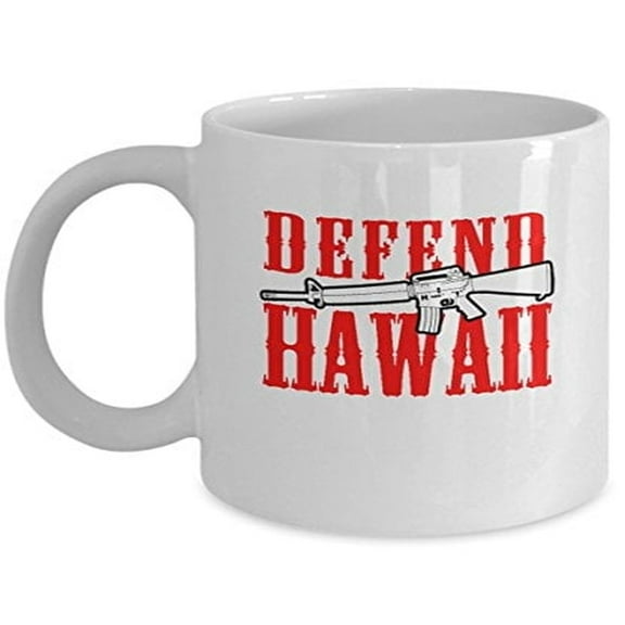 Soldier Coffee Cup - Defend Hawaii Gift Ideas -11 Oz Ceramic Mug