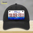 thumbnail image 1 of Soldier Field Illinois Novelty License Plate Hat Unconstructed Cotton Black, 1 of 1
