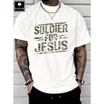 thumbnail image 1 of Soldier For Jesus Christian T-Shirt For Summer 100% Heavy Cotton T Shirt, 1 of 7