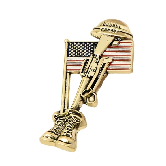 Soldier Memorial Metal Badge Stylish Lapel Pin Adornment For Special Occasions
