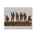 thumbnail image 1 of Soldier Men Rifles Stencil Template Reusable 8.5 x 11 for Painting on Walls, Wood, Etc. By Stencilville, 1 of 2