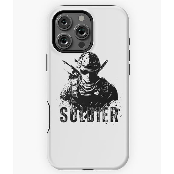 Soldier Military Design Phone Case for iPhone 16 15 14 13 12 11 Pro Max