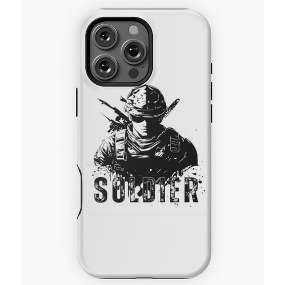 Soldier Military Design Phone Case for iPhone 16 15 14 13 12 11 Pro Max