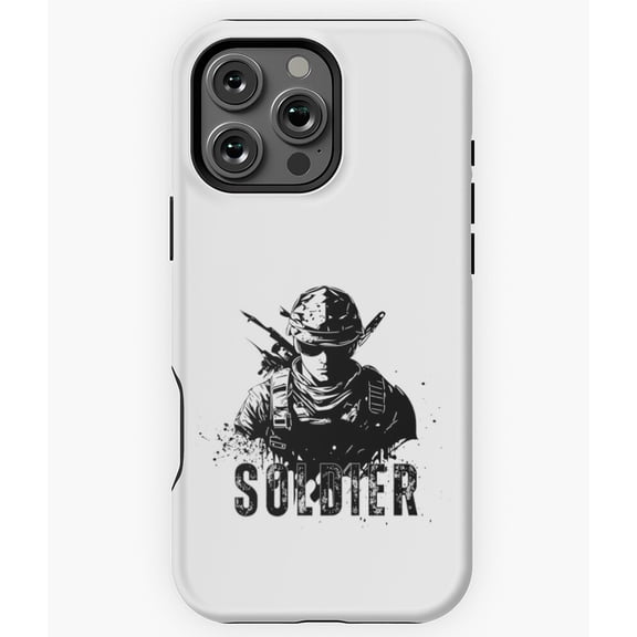 Soldier Military Design Phone Case for iPhone 16 15 14 13 12 11 Pro Max