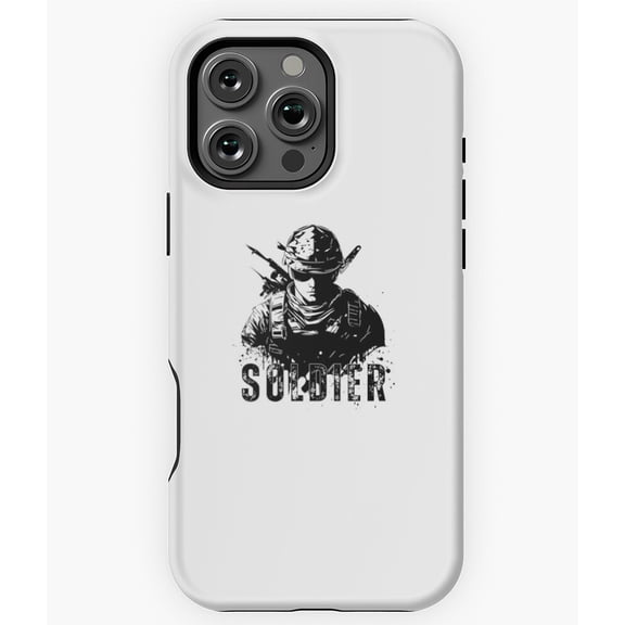 Soldier Military Design Phone Case for iPhone 16 15 14 13 12 11 Pro Max