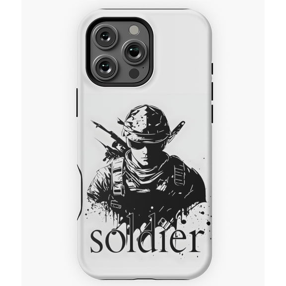 Soldier Military Design Phone Case for iPhone 16 15 14 13 12 11 Pro Max