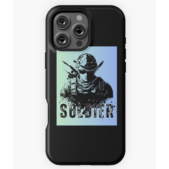 Soldier Military Design Phone Case for iPhone 16 15 14 13 12 11 Pro Max