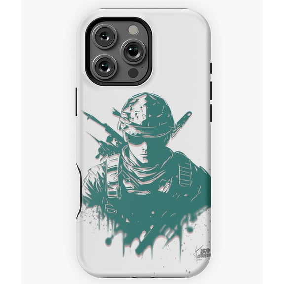 Soldier Military Design Phone Case for iPhone 16 15 14 13 12 11 Pro Max
