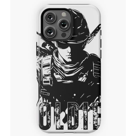 Soldier Military Design Phone Case for iPhone 16 15 14 13 12 11 Pro Max