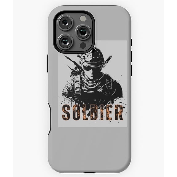 Soldier Military Design Phone Case for iPhone 16 15 14 13 12 11 Pro Max