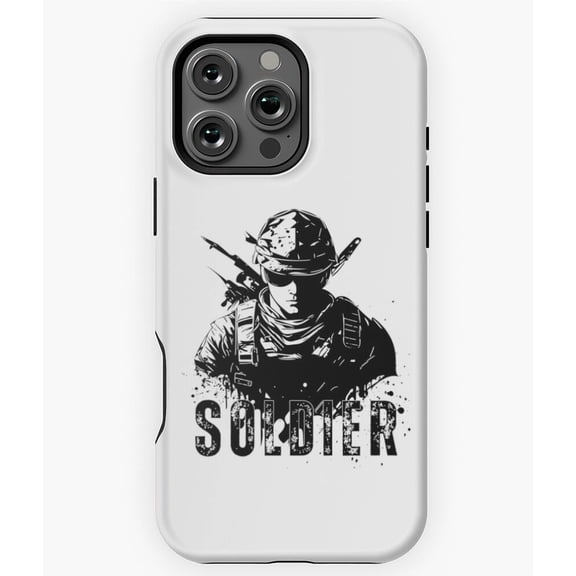 Soldier Military Design Phone Case for iPhone 16 15 14 13 12 11 Pro Max