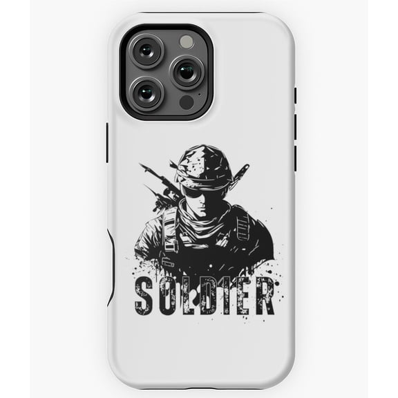 Soldier Military Design Phone Case for iPhone 16 15 14 13 12 11 Pro Max