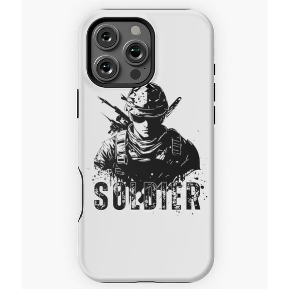 Soldier Military Design Phone Case for iPhone 16 15 14 13 12 11 Pro Max