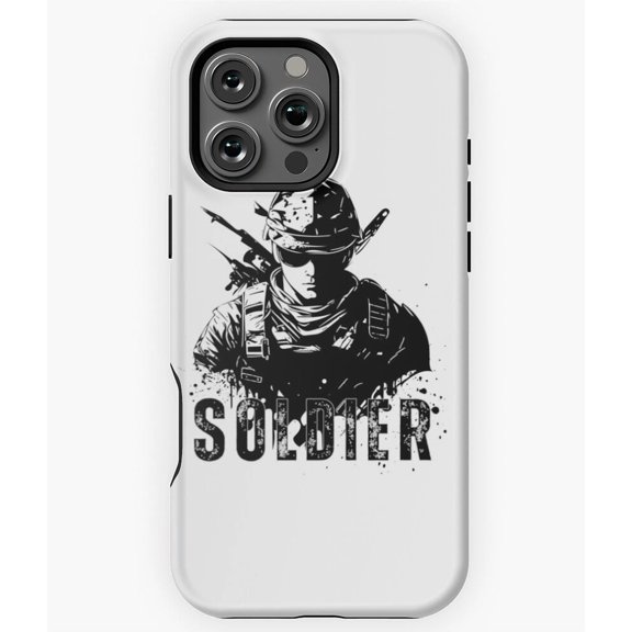 Soldier Military Design Phone Case for iPhone 16 15 14 13 12 11 Pro Max