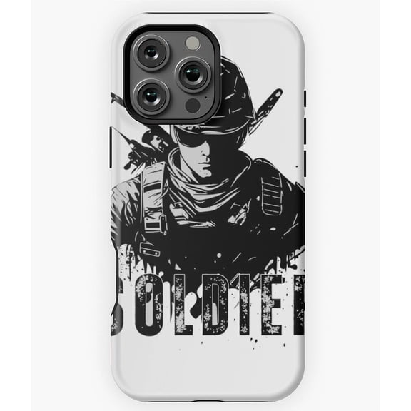 Soldier Military Design Phone Case for iPhone 16 15 14 13 12 11 Pro Max