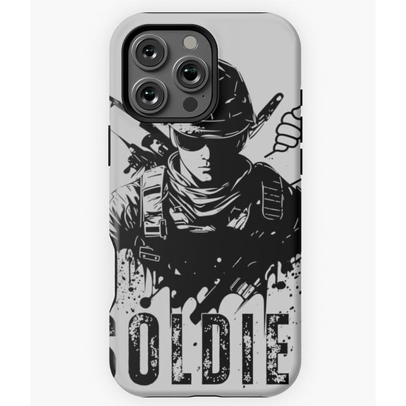Soldier Military Design Phone Case for iPhone 16 15 14 13 12 11 Pro Max