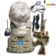 thumbnail image 1 of Soldier Role Play Fancy Dress Up Set for Pretend Play, Toddlers Birthday Christmas Present, School Training- Pretend Soldier Uniform w/ Hat, Vest & Tools, and More For Ages 3+ Kids, 1 of 6